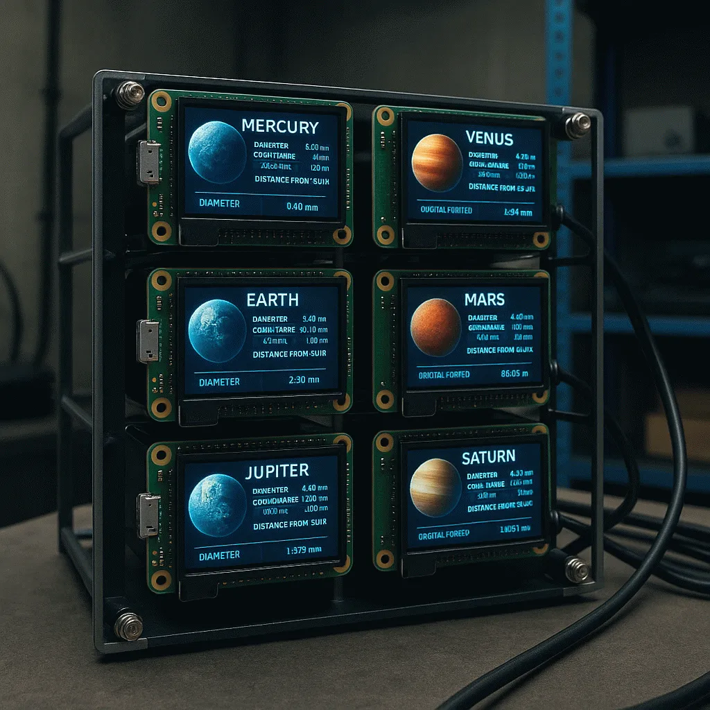 Embedded Raspberry Pi Cluster Running LVGL+Unity